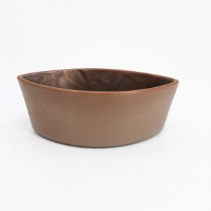 Oval Schaal Goud Studio White