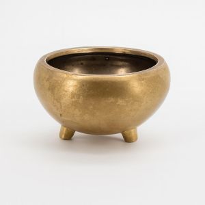 Bowl Low Gold Studio White